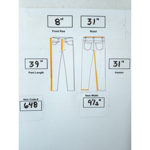 7 For All Mankind Dojo Button Zip Denim Medium Wash Jeans Womens Size 28 Black - Picture 9 of 9